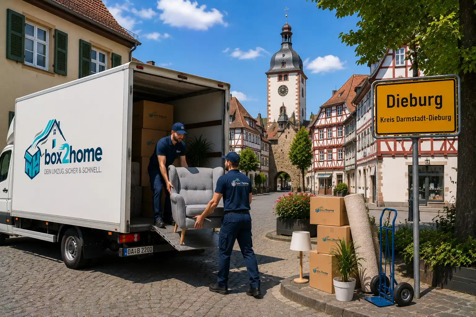 Lokales Umzugsunternehmen in Dieburg und Umgebung