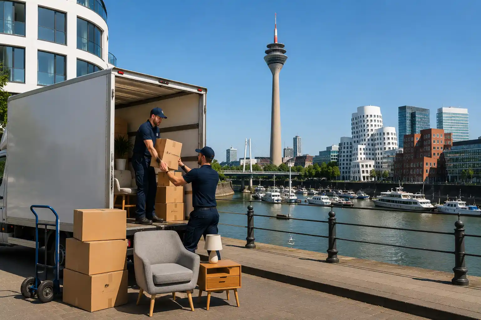 Umzugsunternehmen in Düsseldorf Skyline