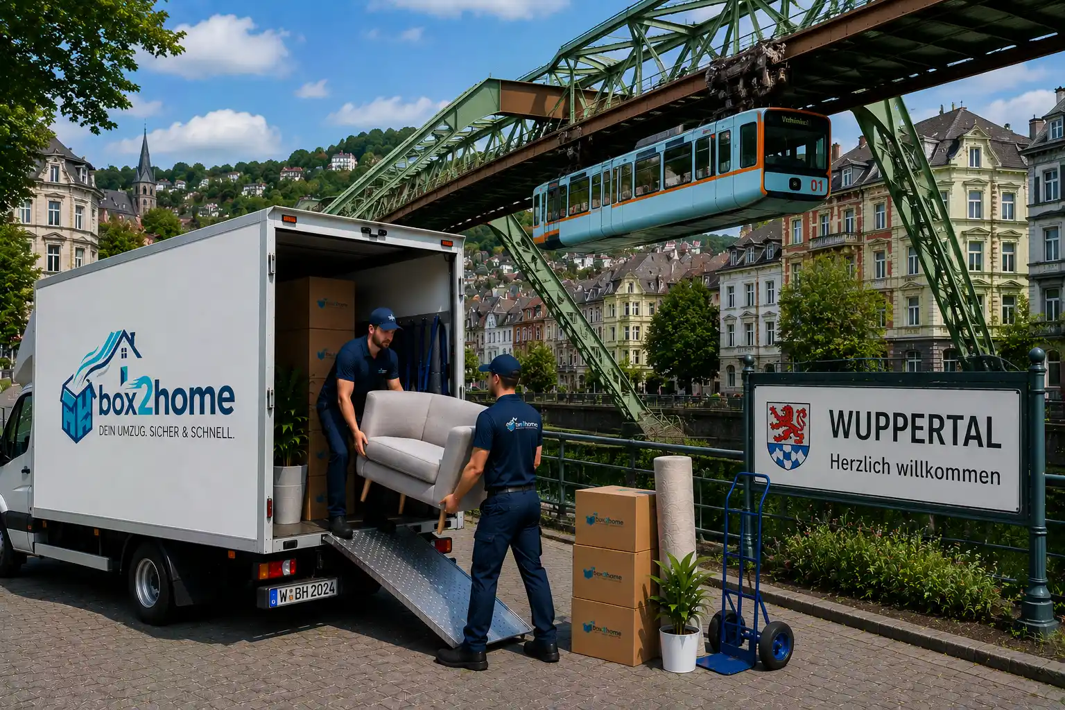Umzugsunternehmen in Wuppertal – Box2Home Möbelpacker im Bergischen Land